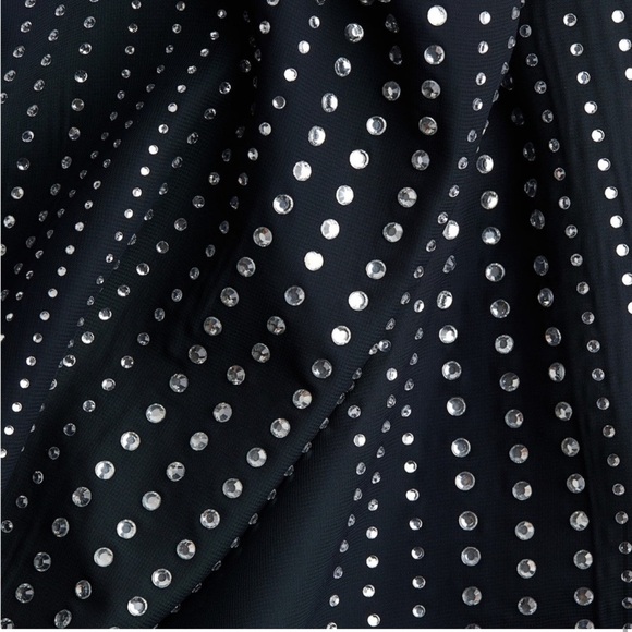 H&M RHINESTONE DECORATED DRESS Navy blue/Silver-coloured - Picture 3 of 13